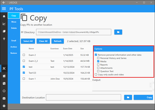 Data Removal Options